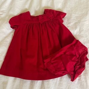 Baby Gap red corduroy dress, size 3-6 months